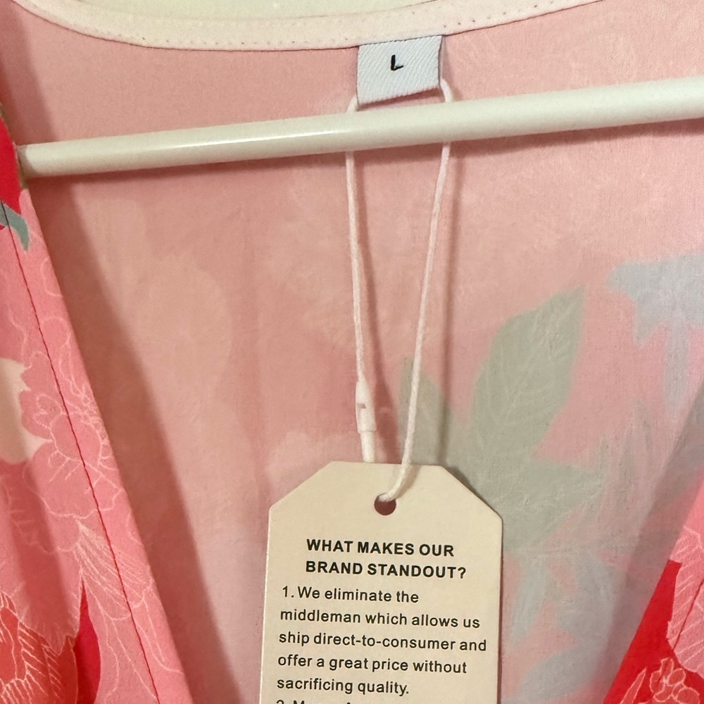 NWT | Made with Love ❤️ Floral Red Maxi Dress | Women’s Large - Picture 5 of 7